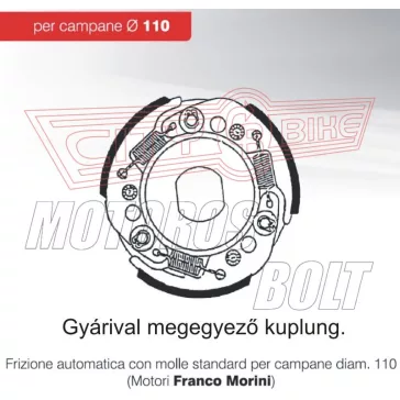 Kuplung SUZUKI/ MORINI 50 110mm normál BRENTA
