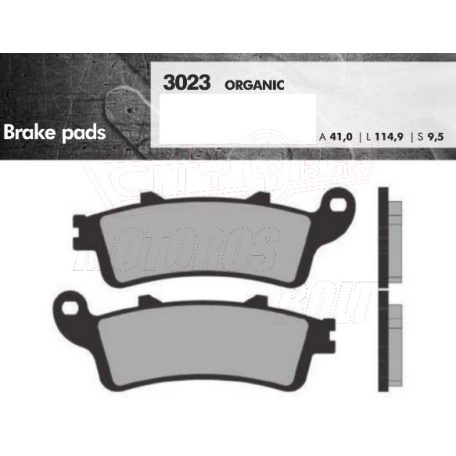 BRENTA fékbetét FT3023 9,5mm vastag  normál