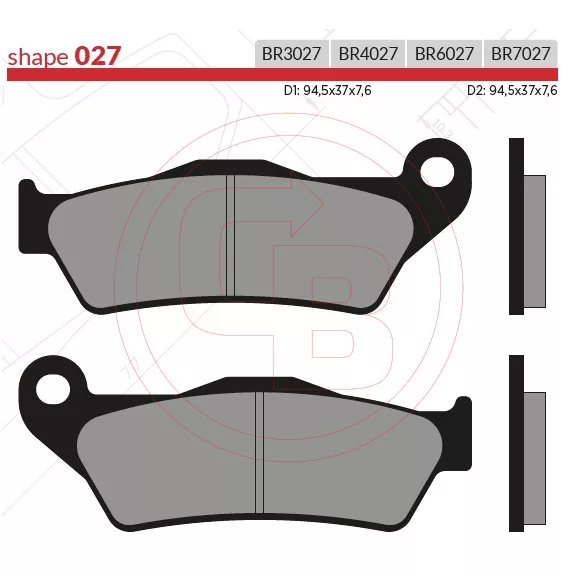BRENTA fékbetét FT3027 7,6mm vastag normál BRENTA fékbetét FT3027 7,6mm vastag normál