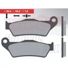 BRENTA fékbetét FT3027 7,6mm vastag normál