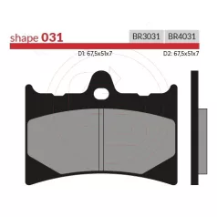 BRENTA fékbetét FT3031 normál