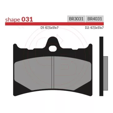 BRENTA fékbetét FT3031 normál
