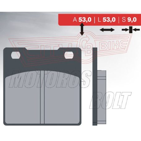 BRENTA fékbetét FT3052 9mm = FT3054 normál