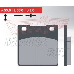 BRENTA fékbetét FT3054 normál 8mm