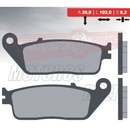 BRENTA fékbetét FT3059 ( 8,3 vastag ) normál