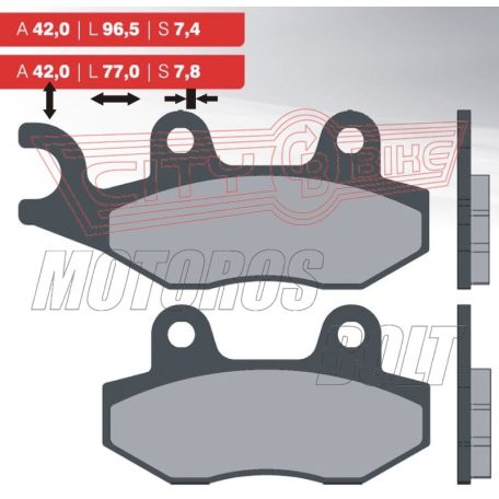BRENTA fékbetét FT3063 7mm vastag normál