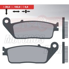BRENTA fékbetét FT3071 (9,8 mm) normál
