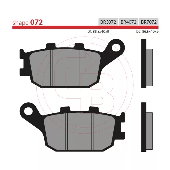 BRENTA fékbetét FT3072 normál BRENTA fékbetét FT3072 normál