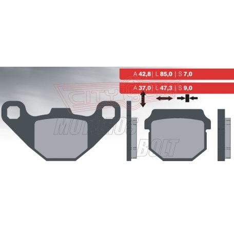 BRENTA fékbetét FT3074 7mm vastag normál