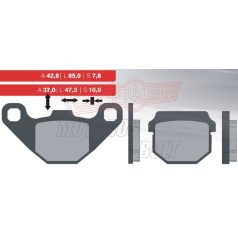 BRENTA fékbetét FT3075 8mm vastag normál