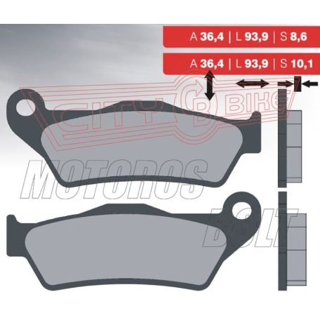 BRENTA fékbetét FT3084 8,6mm vastag normál