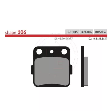 BRENTA fékbetét FT3106 normál