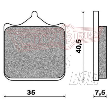 BRENTA fékbetét FT3107 (4db-os) normál
