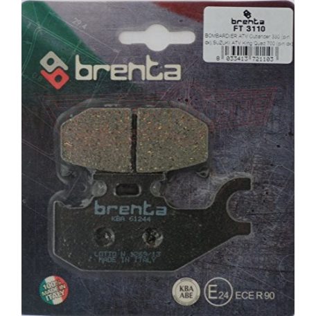 BRENTA fékbetét FT3110 9,5mm = FT3111 normál