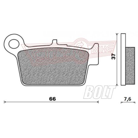 BRENTA fékbetét FT3125 9,5mm vastag normál