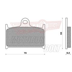 BRENTA fékbetét FT3127 normál