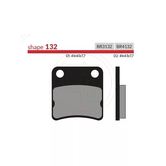 BRENTA fékbetét FT3132 normál BRENTA fékbetét FT3132 normál