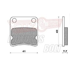 BRENTA fékbetét FT3132 normál