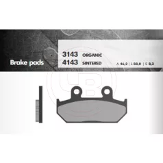 Fékbetét V BRENTA FT3143 normál