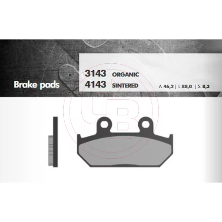 Fékbetét V BRENTA FT3143 normál