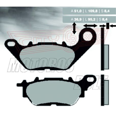 BRENTA fékbetét FT3152 normál