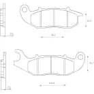 BRENTA fékbetét FT3162 normál Medley 125 első