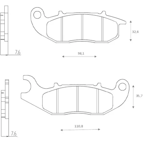 BRENTA fékbetét FT3162 normál Medley 125 első