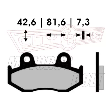 BRENTA fékbetét FT3190 7,3mm vastag normál