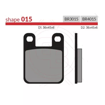 BRENTA fékbetét FT4015 szinter