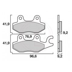 Fékbetét GRIMECA FT4021 szinter