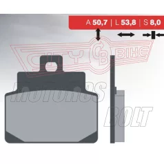 BRENTA fékbetét FT4028 szinter