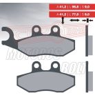 BRENTA fékbetét FT4041 szinter