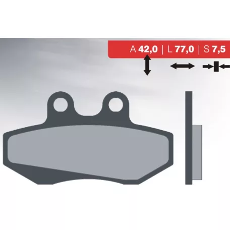 Fékbetét 80 GRIMECA FT4055 SZINTER