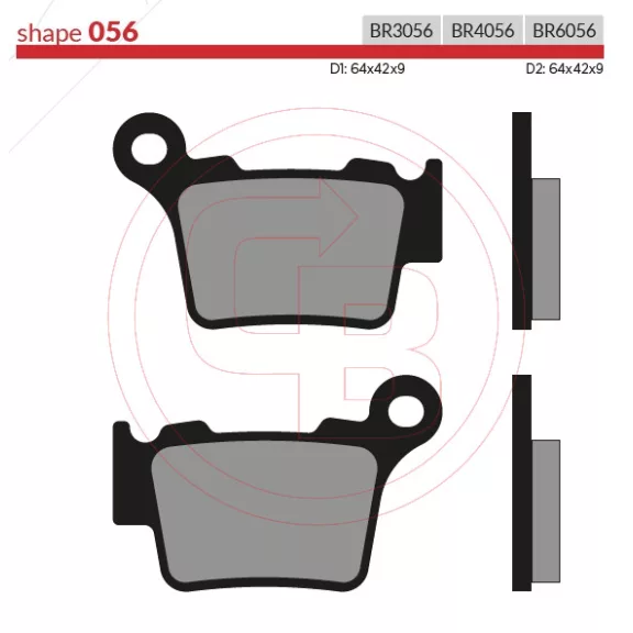 BRENTA fékbetét FT4056 szinter BRENTA fékbetét FT4056 szinter
