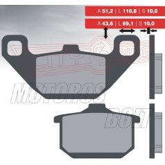 BRENTA fékbetét FT4061 szinter
