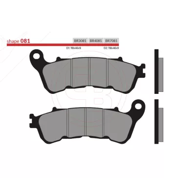 BRENTA fékbetét FT4081 szinter