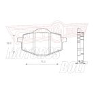 BRENTA fékbetét FT4085 szinter