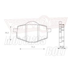 BRENTA fékbetét FT4085 szinter