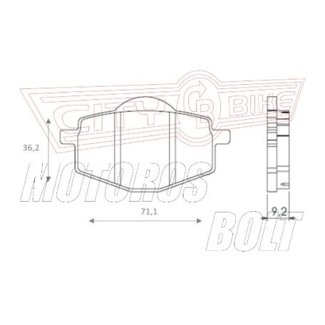 BRENTA fékbetét FT4085 szinter
