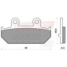 BRENTA fékbetét FT4104 szinter