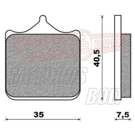 BRENTA fékbetét FT4107 (4 db-os) szinter