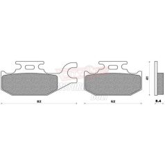 BRENTA fékbetét FT4109 szinter