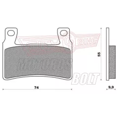 BRENTA fékbetét FT4112 9,9mm vastag szinter