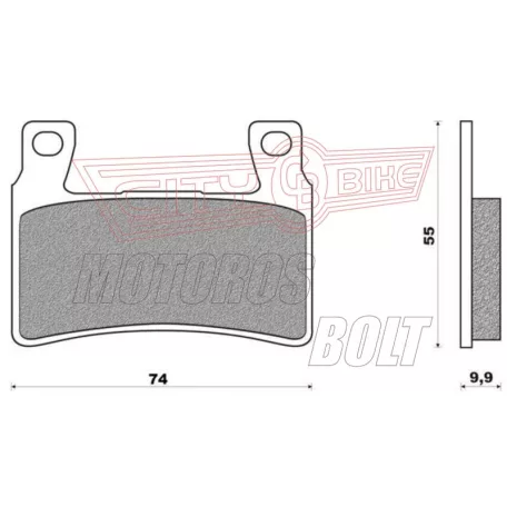 BRENTA fékbetét FT4112 9,9mm vastag szinter