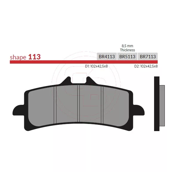 BRENTA fékbetét FT4113 szinter BRENTA fékbetét FT4113 szinter
