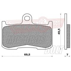 BRENTA fékbetét FT4120 szinter