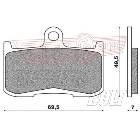 BRENTA fékbetét FT4120 szinter