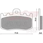BRENTA fékbetét FT4123 szinter