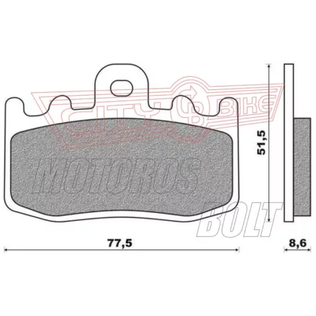 BRENTA fékbetét FT4123 szinter