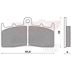 BRENTA fékbetét FT4124 szinter
